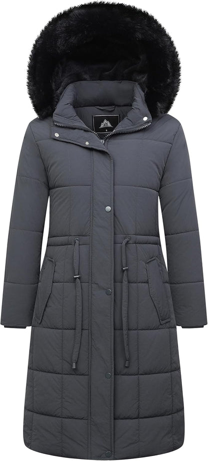GOLDLADIES Women'S Winter Coat Long Waterproof Parka - Warm Snow Winter Jacket for Women, Cold Weather Outerwear