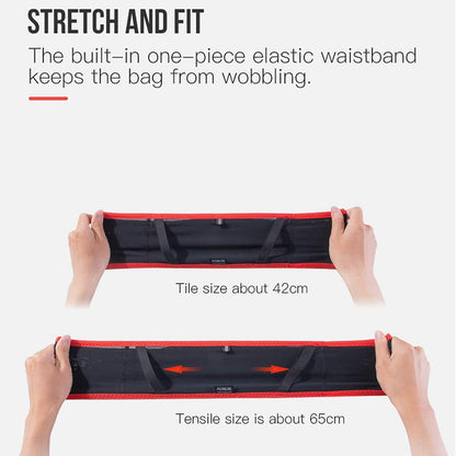 AONIJIE hydration belt displaying moisture-wicking nylon material quality