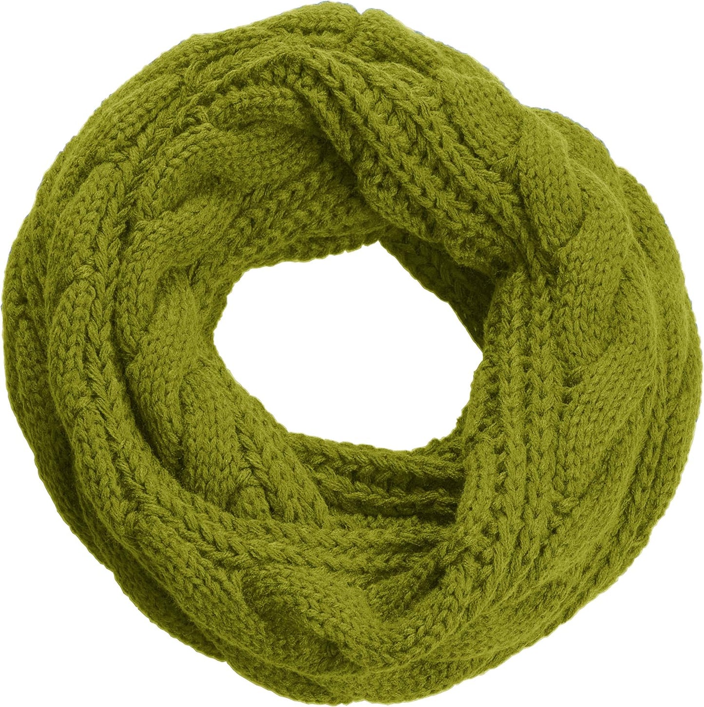 NEOSAN Womens Thick Ribbed Knit Winter Infinity Circle Loop Scarf