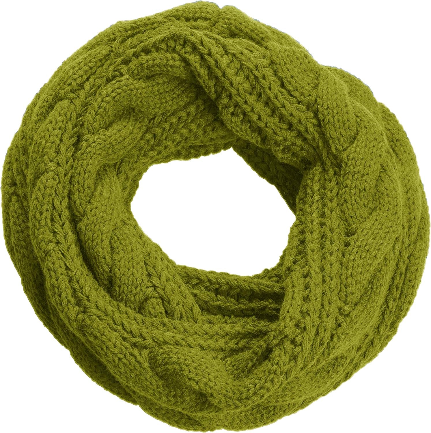 NEOSAN Womens Thick Ribbed Knit Winter Infinity Circle Loop Scarf