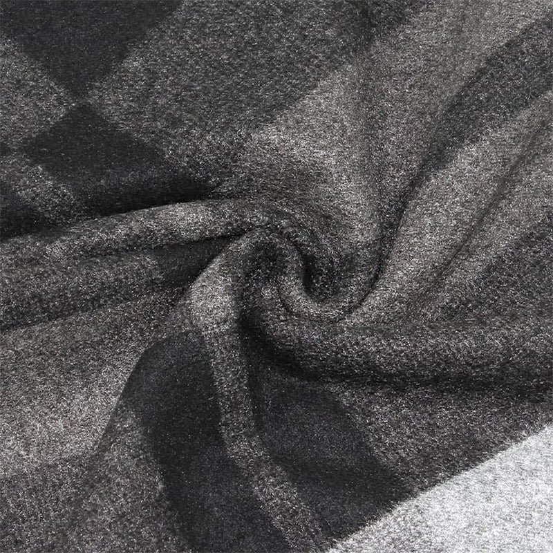 Define Essentials Men'S Winter Warm Long Soft Plaid Scarf with Tassels, Soft Classic Mens Scraves