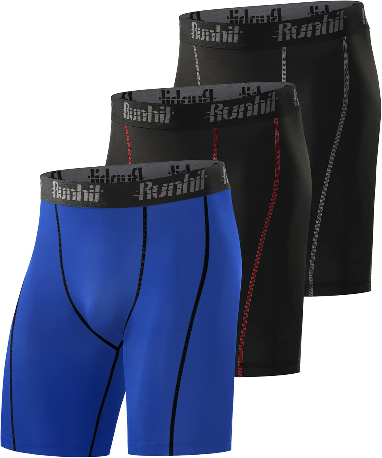 Runhit athletic compression shorts color options display