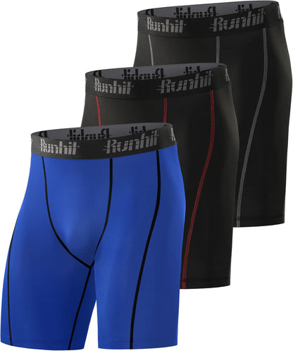 Runhit athletic compression shorts color options display