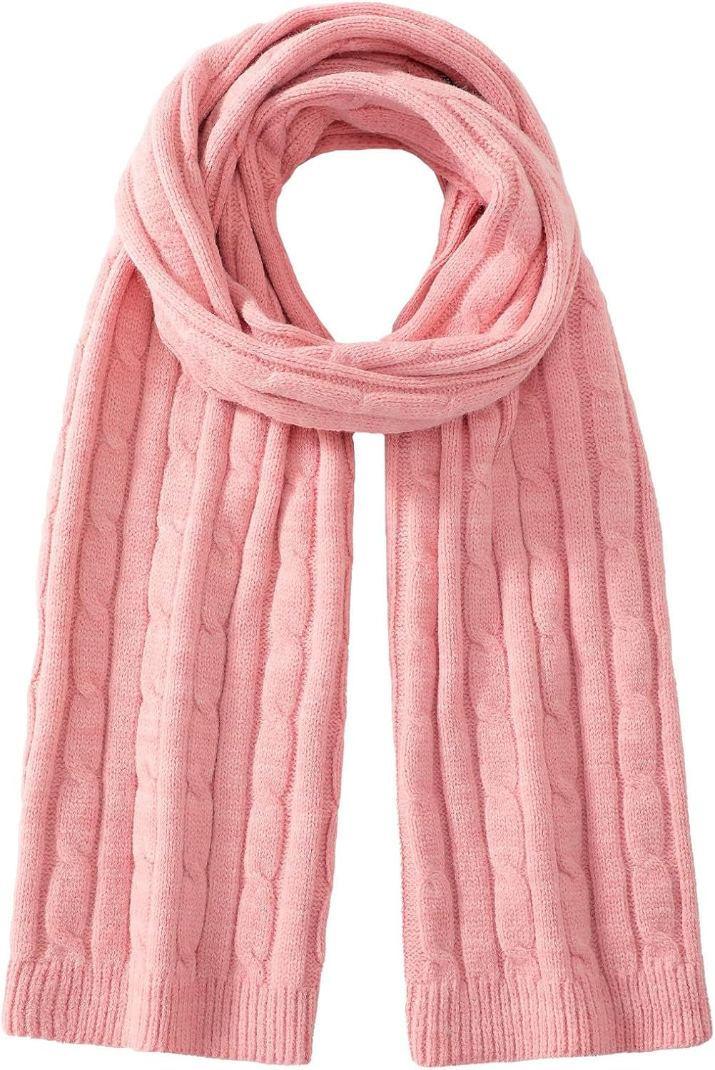 Passionbility Winter Scarf for Women Warm Winter Knit Scarf Cable Chunky Soft Scarves for Cold Weather