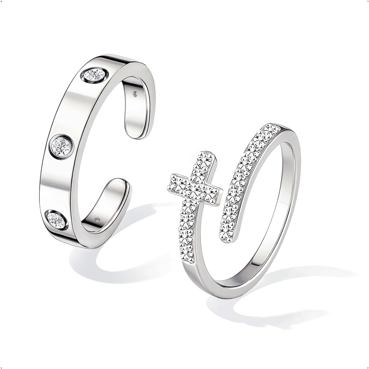 Gold plated dainty promise rings ideal for women jewelry gifts