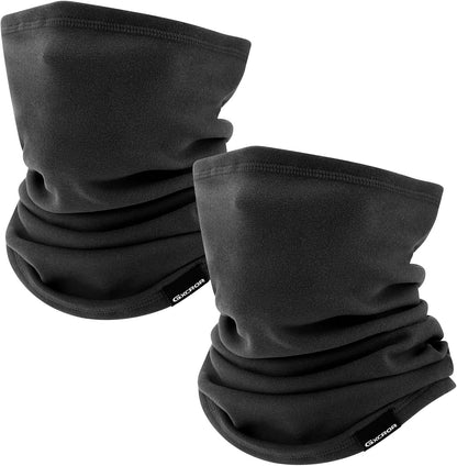 GXCROR Neck Warmer Winter Face Mask Fleece Neck Gaiter Ski Face Cover Cold Weather Scarf for Men & Women