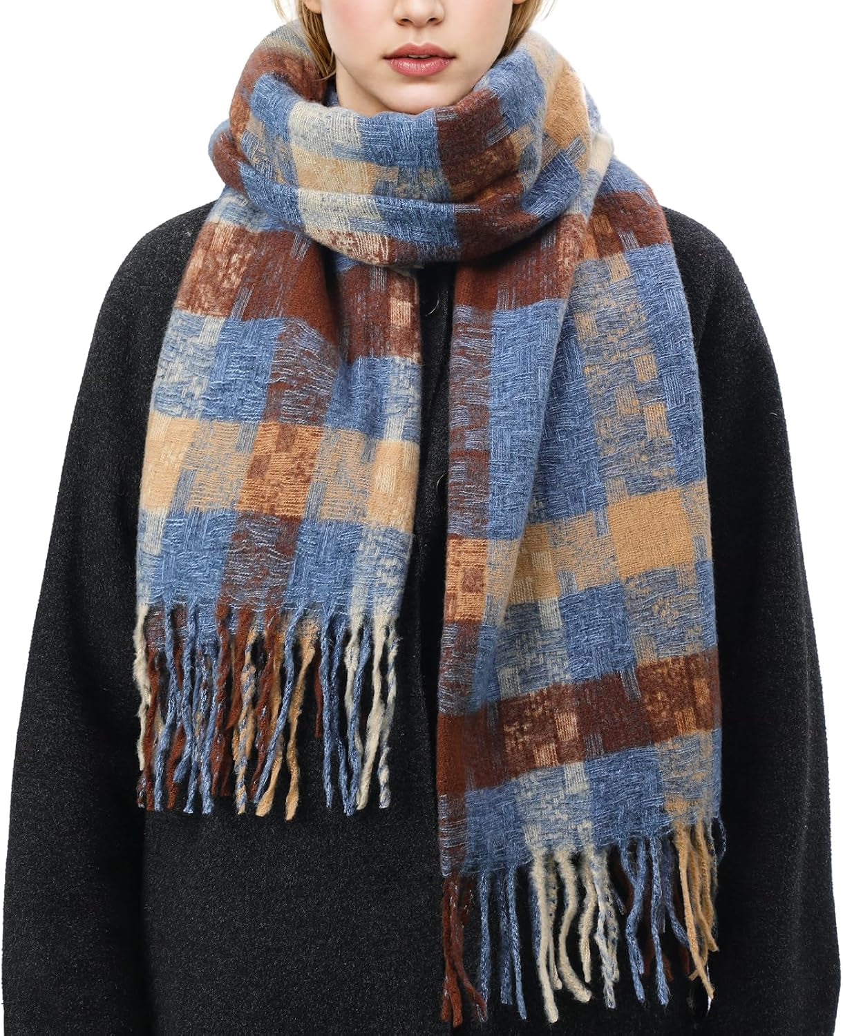 Winter Scarf for Women, Fashion Long Blanket Scarf Soft Feel Women'S Scarves & Wraps