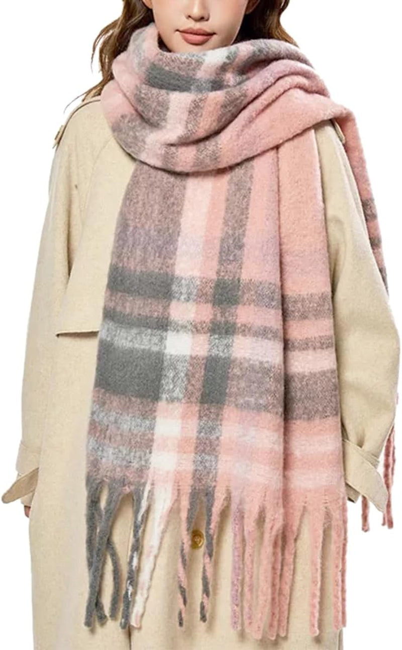 Large Chunky Scarf Oversized Fluffy Scarves Blanket Big Wool Thick Winter Warm