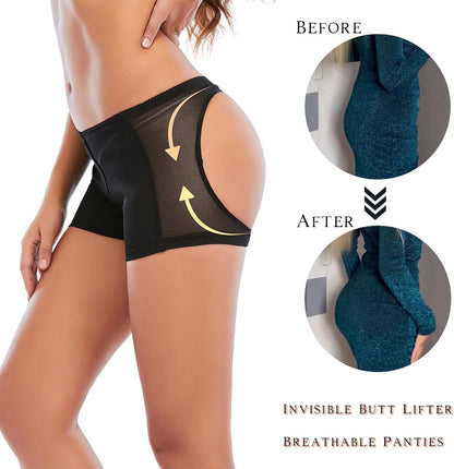 Close-up of breathable nylon-spandex fabric on lifting enhancer panties