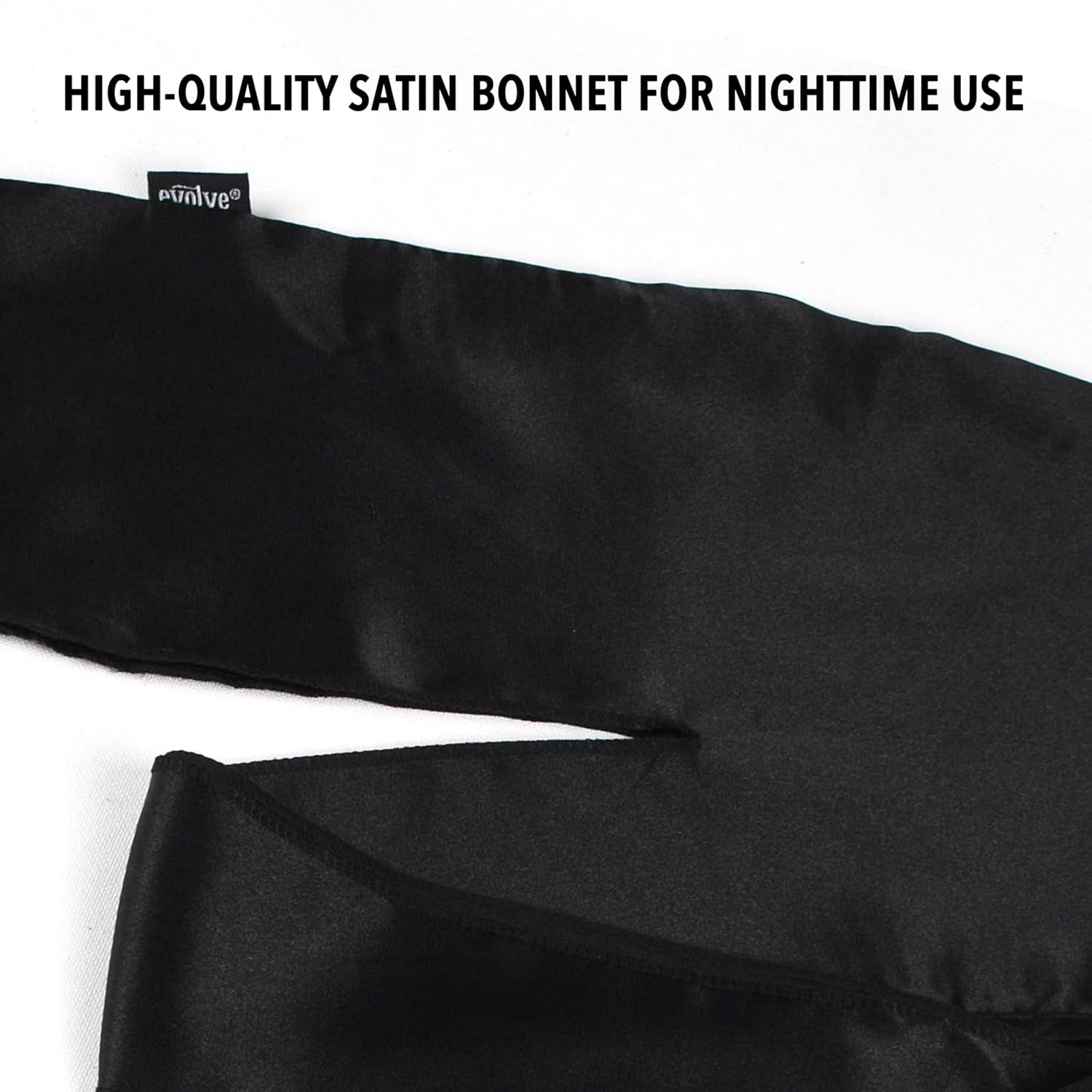 Evolve Satin Wrap Scarf, Black