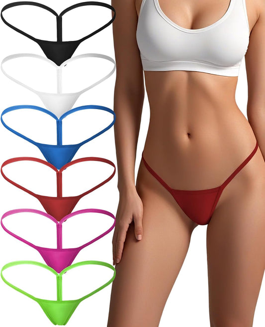 Cotton g-string thong for women in multiple neutral colors