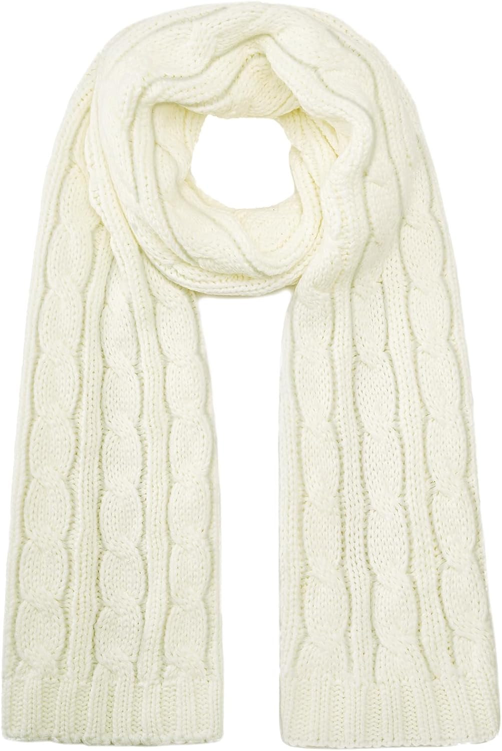 Passionbility Winter Scarf for Women Warm Winter Knit Scarf Cable Chunky Soft Scarves for Cold Weather