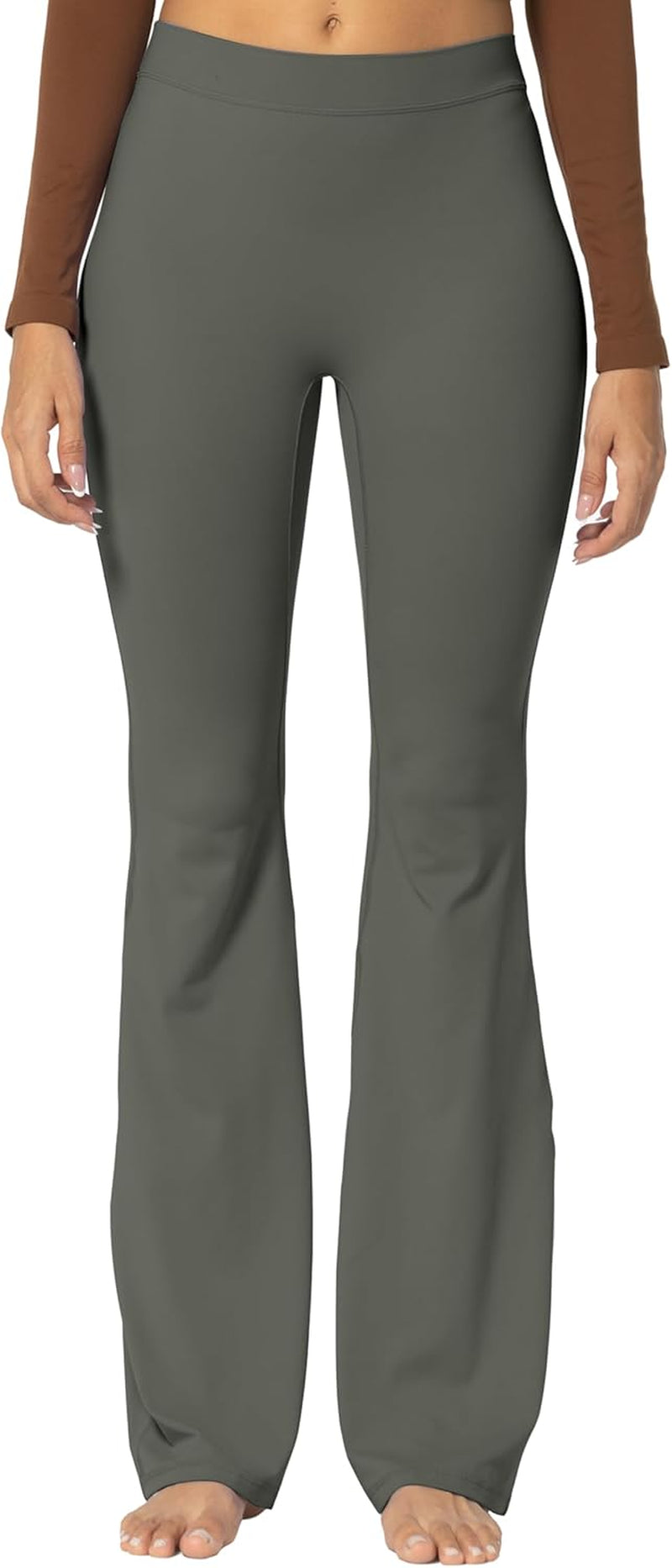 Sunzel Flare Leggings, Crossover Yoga Pants with Tummy Control, High-Waisted and Wide Leg