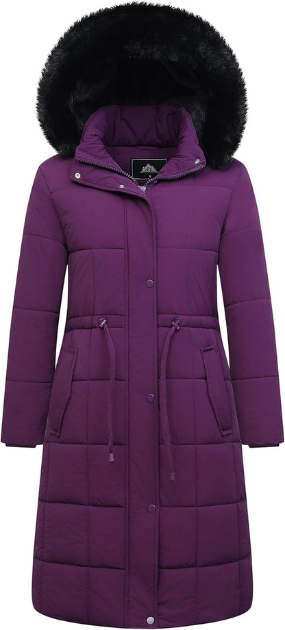 GOLDLADIES Women'S Winter Coat Long Waterproof Parka - Warm Snow Winter Jacket for Women, Cold Weather Outerwear