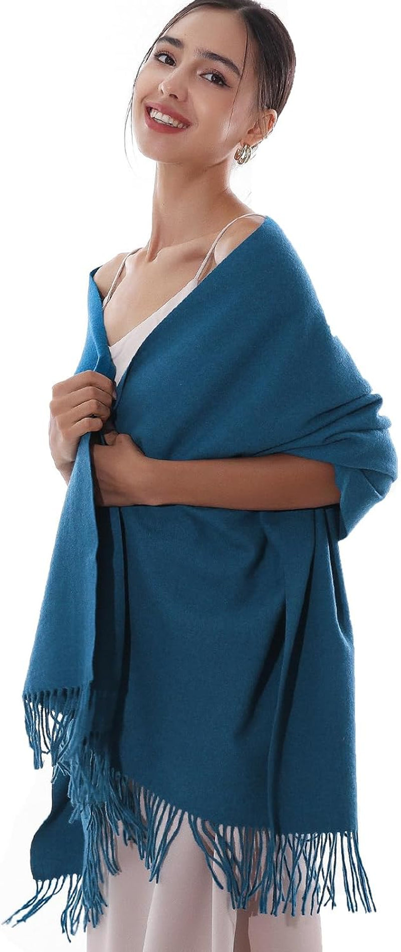 RIIQIICHY Winter Scarfs for Women Pashmina Shawls Wraps for Evening Dresses Large Warm Soft Scarves