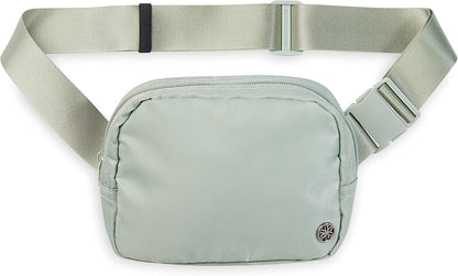 Gaiam Fanny Pack Running Belt Bag - Sidekick Waist Pack Cell Phone Holder Exercise Gym Slim Zipper Workout Pouch Jogging Bag | Multi Pocket, Adjustable Fit, Walking, Runner Accessories Women, Men