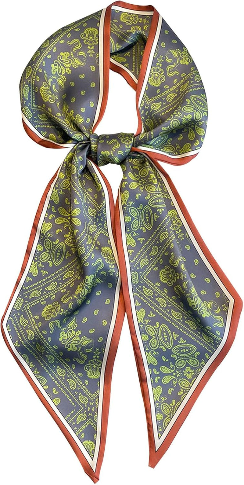 Head Scarf Hair Neck Scarves for Women Purse Bag Scarfs for Handbags Silky Long Thin Satin Headscarf Fashion