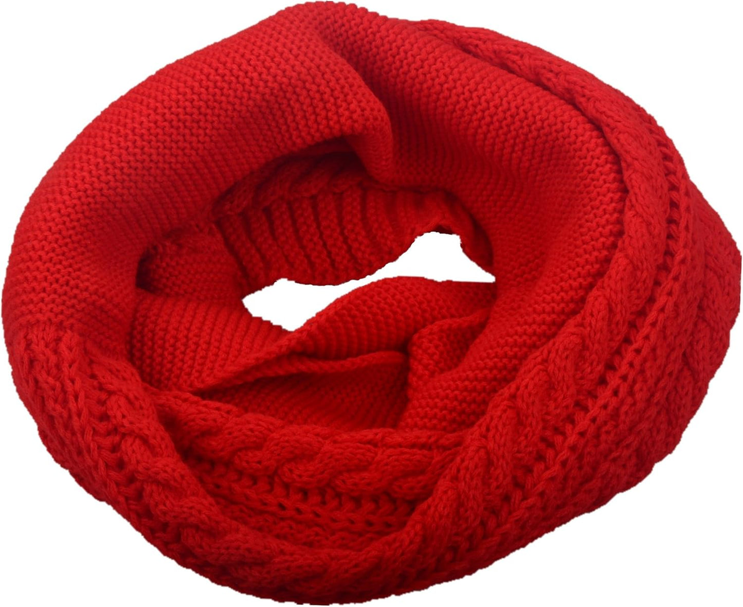NEOSAN Womens Thick Ribbed Knit Winter Infinity Circle Loop Scarf