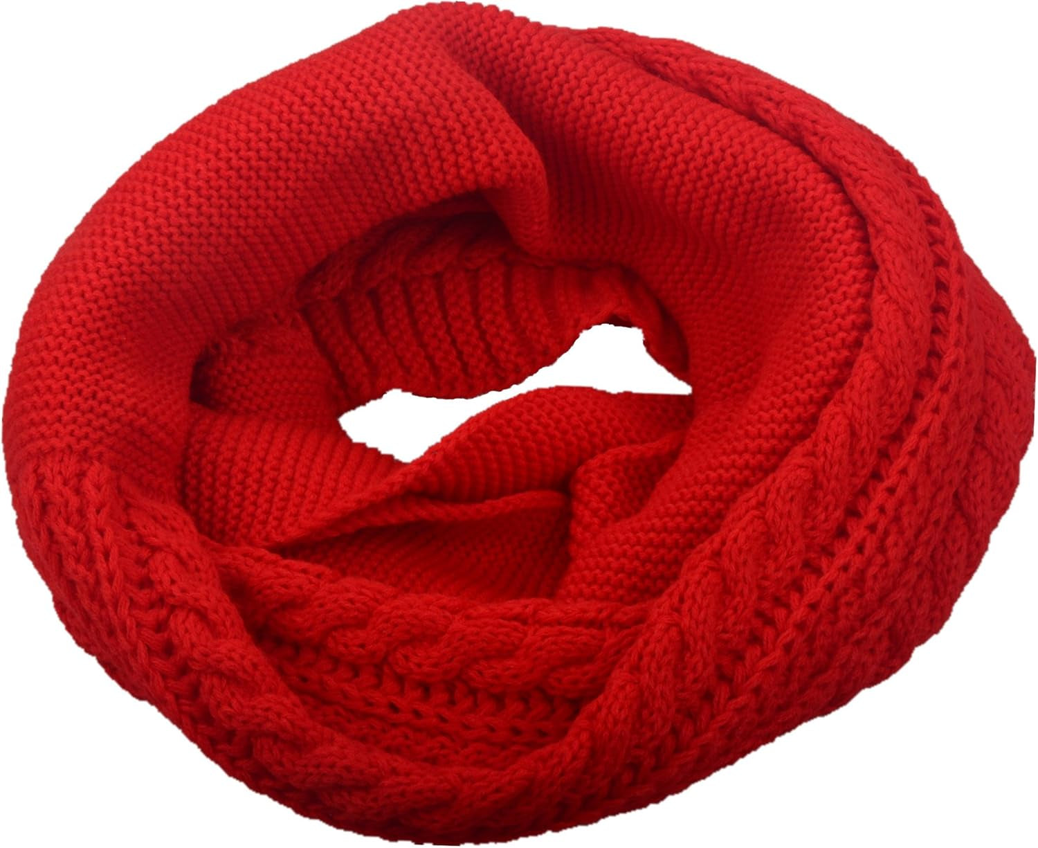 NEOSAN Womens Thick Ribbed Knit Winter Infinity Circle Loop Scarf