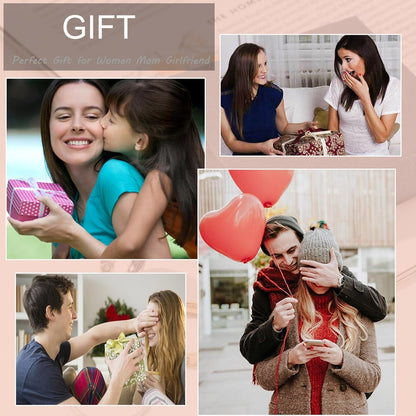 Elegant 3PCS Cubic Zirconia Stackable Love Rings for Women, 18K Gold-Plated Silver-Plated 316L Stainless Steel Hypoallergenic Jewelry, Easter Anniversary Birthday Gifts for Mom Friends Sister