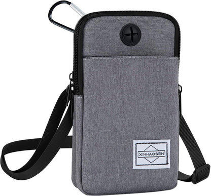 Cell Phone Purse Waist Pack Bag Travel Crossbody Bag Wristband Sport Armband Wallet with Removable Shoulder Strap (Pink)
