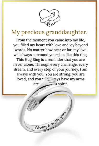 Hope Rings jewelry inspirational hug ring for her