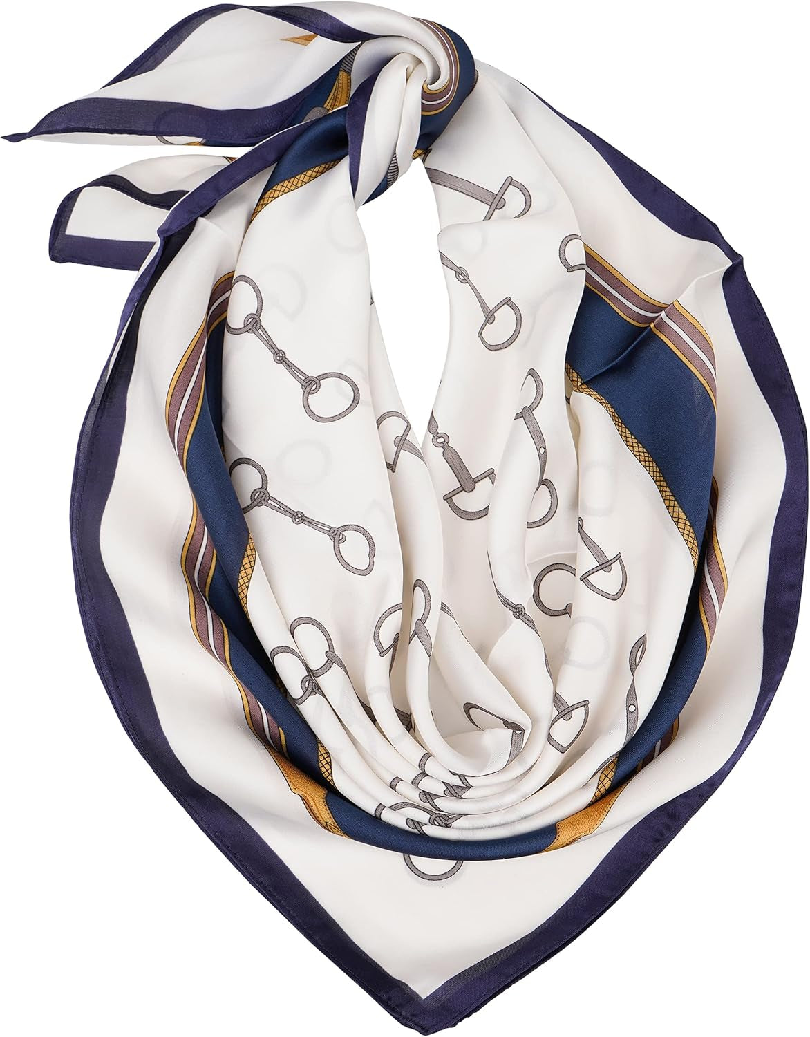 YOUR SMILE Silk like Scarf Square Satin Hair Scarf Fashion Neck Scarfs for Women 27'' X 27''