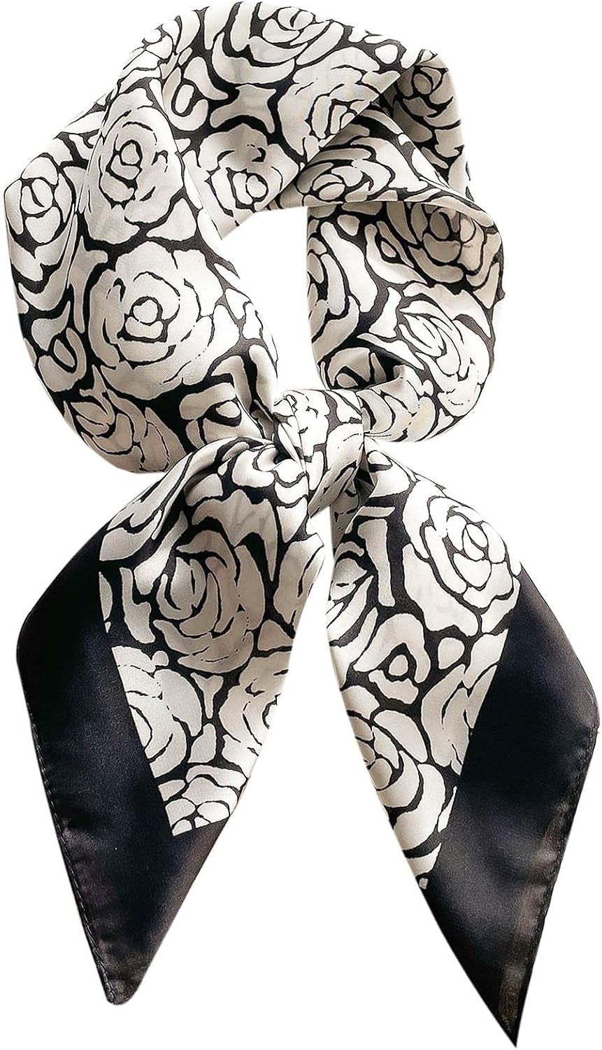 Satin Bandanas Head Scarf for Women Hair Scarves Accessories Lightweight Fashion Wrap Neck Silk Sleeping Headscarf