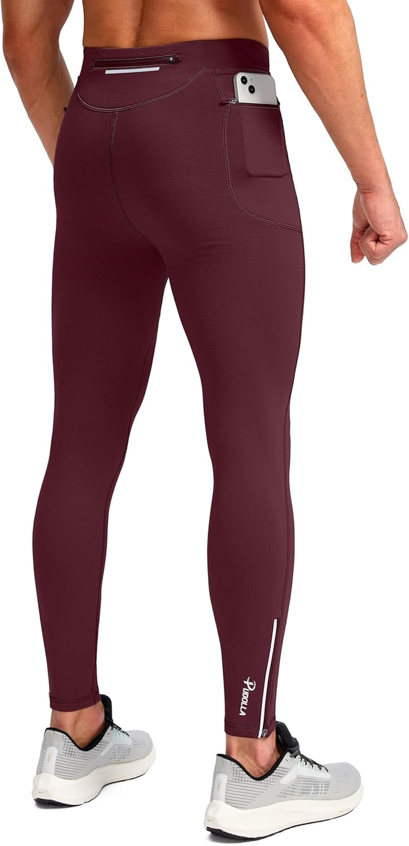 Product packaging for men's thermal compression workout tights