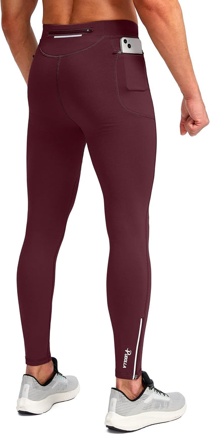Product packaging for men's thermal compression workout tights