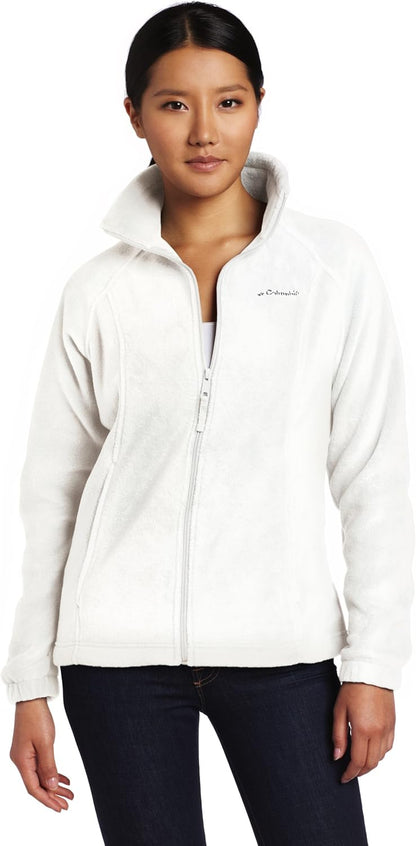 Side profile showing modern slim cut of Benton Springs fleece