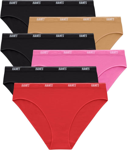 Women's comfortable Hanes underwear hipster style in neutral tones