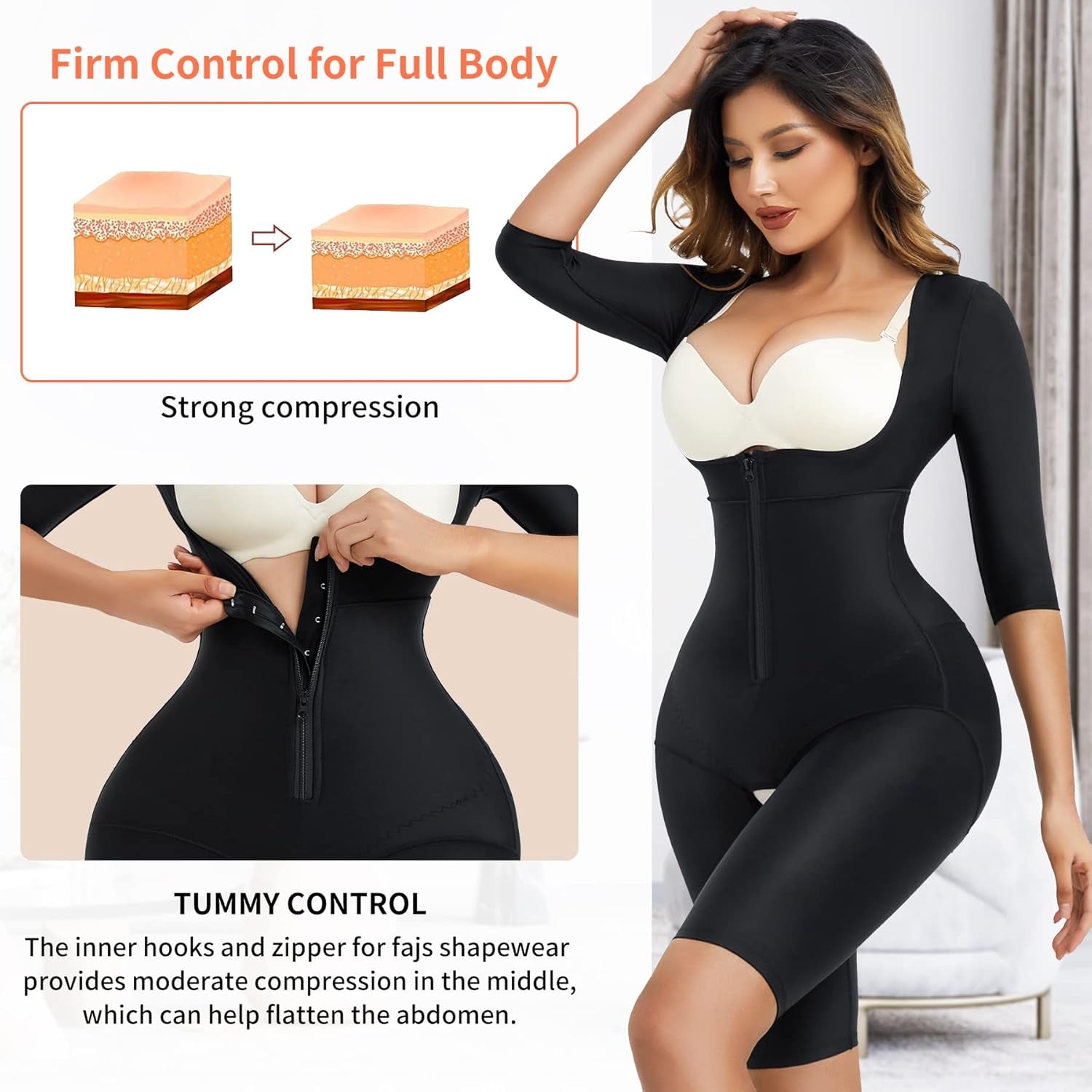 LANCS waist trainer post-surgery compression design
