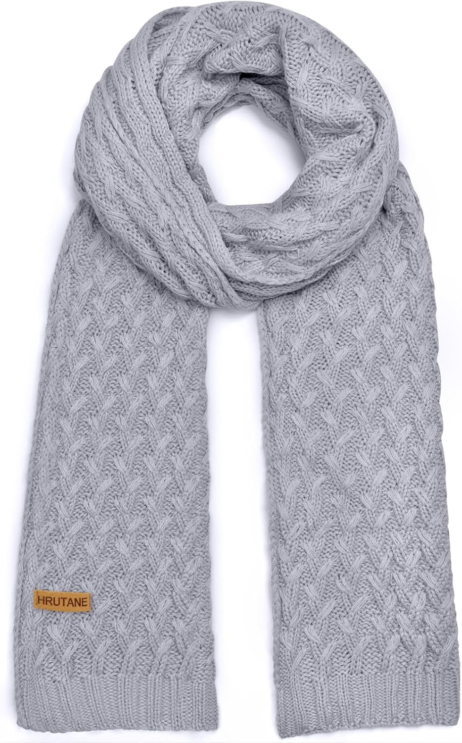 Winter Scarf for Women, Chunky Ribbed Knit Soft Long Wrap Cold Weather Stocking Stuffers Thick Warm Large Scarves