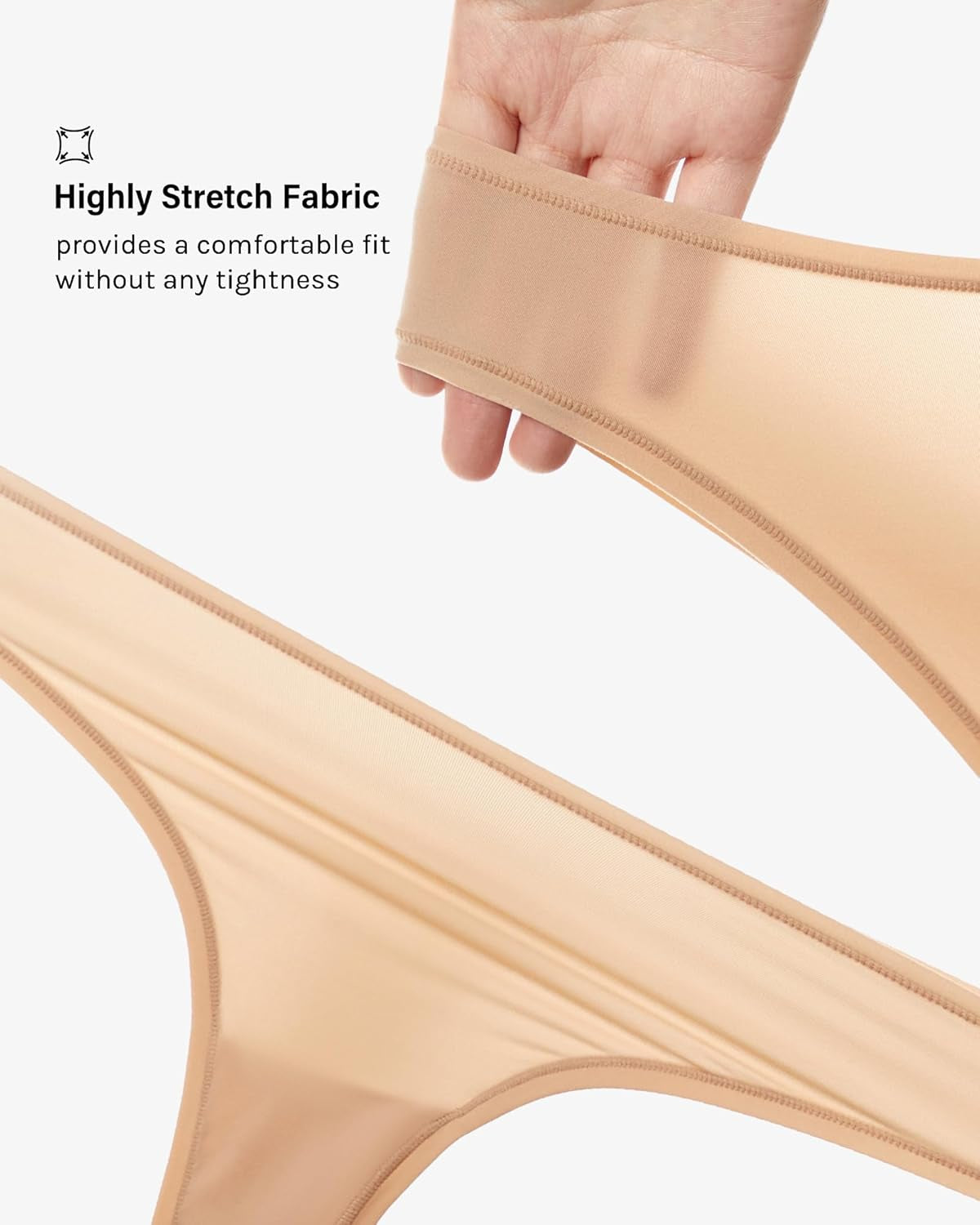 100% cotton v-waisted thong comfort fit