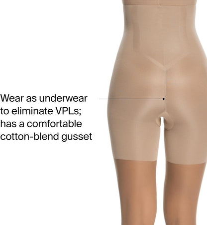 Close up of cotton-blend gusset detail on SPANX shapewear sheers