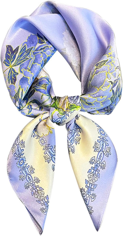 Satin Bandanas Head Scarf for Women Hair Scarves Accessories Lightweight Fashion Wrap Neck Silk Sleeping Headscarf