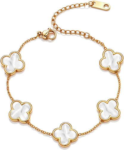 Highspark Clover Bracelets for Women | Designer Four Leaf Bracelets for Women | Lovely Gift