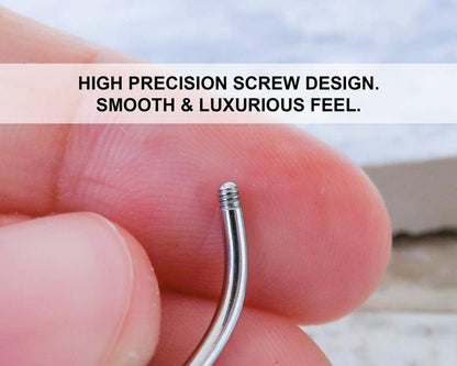 FECTAS 14G Belly Button Rings Surgical Steel CZ with Retainers Navel Ring Barbell for Women Body Piercing Jewelry Rose Gold Silver