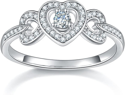 Premium cubic zirconia infinity wedding ring all sizes