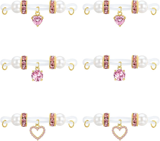 D.Bella Fake Nipple Rings Non Piercing Nipple Jewelry Bells Dangle Heart Butterfly Adjustable Nooses Faux Nipple Piercing Cute Body Jewelry