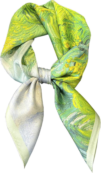 Neck Scarf for Womens Silky Head Scarves Hair Bandanas Square Scarf Fashion Accessories Lightweight