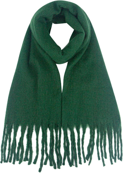 Missshorthair Thick Scarf for Women Big Chunky Colorful Blanket Fluffy Soft Scarves Winter Colorful Shawl Warps