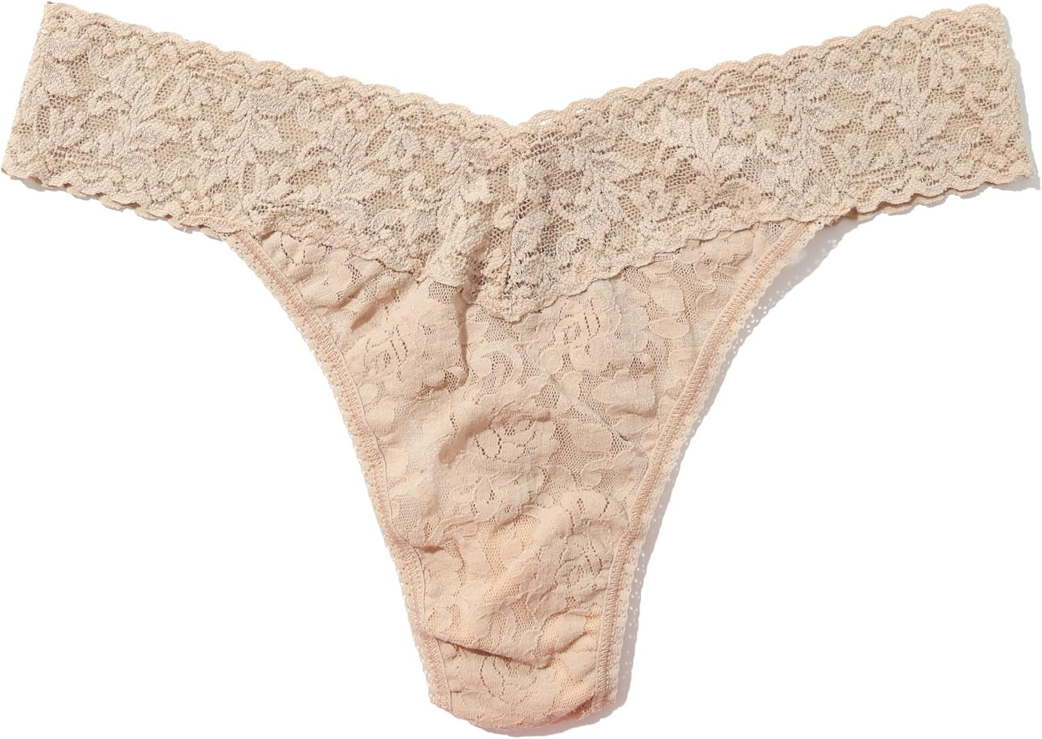 Hanky Panky lace thong back view seamless lingerie style