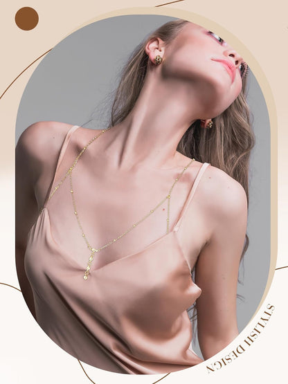 Landical 12 Pcs Gold Body Chains for Women Sexy Layered Belly Waist Bikini Bra Chain Women Summer Body Jewelry Sexy Beach Chains Jewelry Accessories