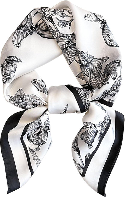 Satin Bandanas Head Scarf for Women Hair Scarves Accessories Lightweight Fashion Wrap Neck Silk Sleeping Headscarf