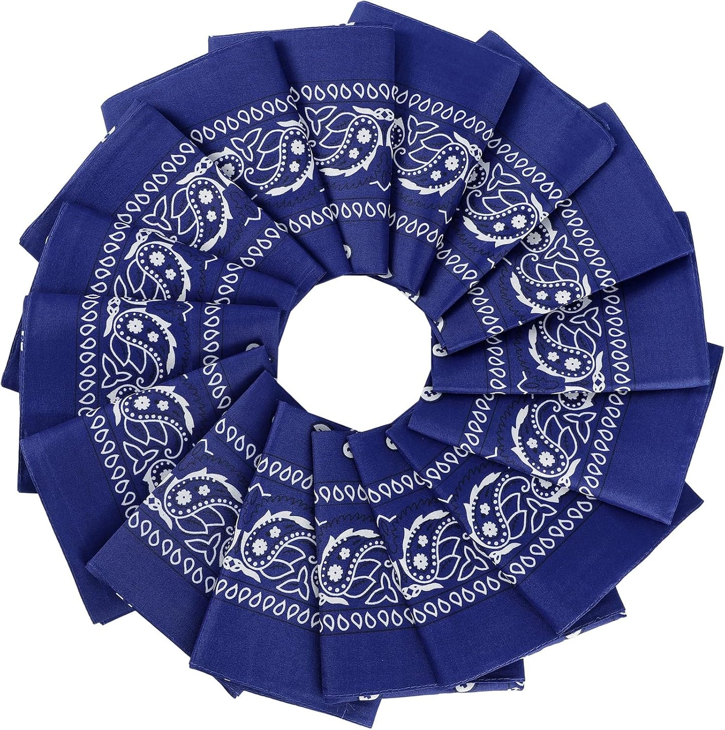 16Pcs Bandanas Multi-Purpose Party Outdoor Favor Scarf Headband Handkerchiefs for Women Men Boy Girls