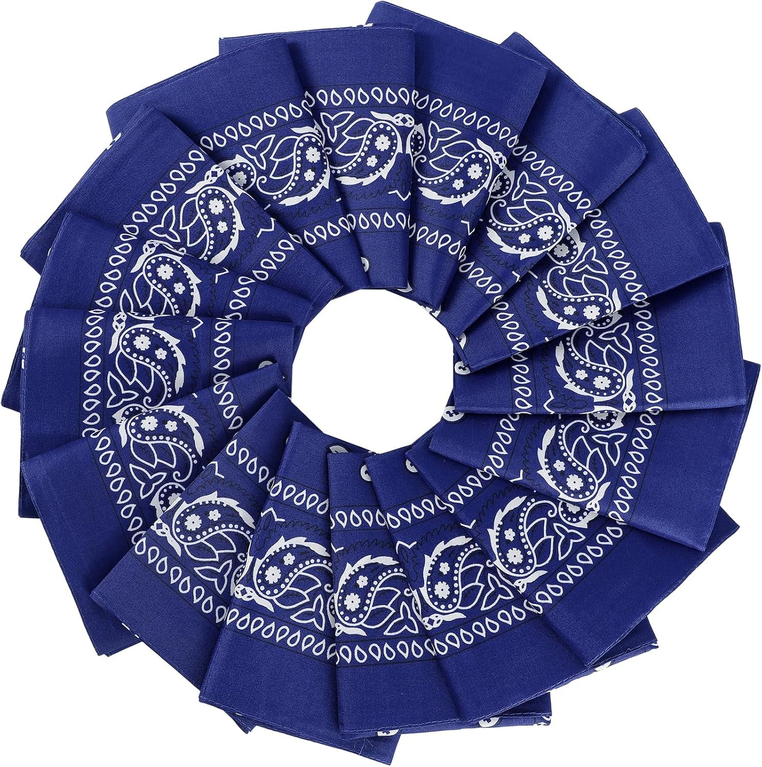 16Pcs Bandanas Multi-Purpose Party Outdoor Favor Scarf Headband Handkerchiefs for Women Men Boy Girls