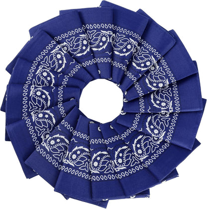16Pcs Bandanas Multi-Purpose Party Outdoor Favor Scarf Headband Handkerchiefs for Women Men Boy Girls