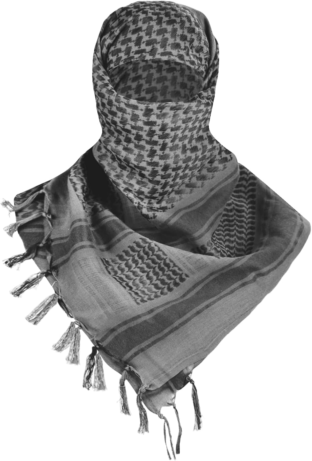 FREE SOLDIER Scarf Military Shemagh Tactical Desert Keffiyeh Head Neck Scarf Arab Wrap with Tassel for Men Women